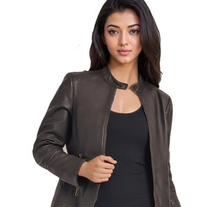 Chaqueta de piel auténtica hecha a medida para Mujer | Ropa de abrigo elegante ajustada para Mujer | Fabricante OEM ODM al por mayor - Product Image 2