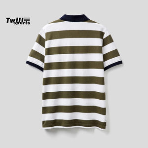 Camiseta Deportiva a Rayas para Hombre TWILL SPORTS 2026, Manga Corta, Informal, Verano, Cómoda, Tela de 300g, Nuevo Diseño Atractivo - Product Image 2