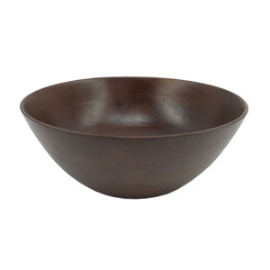 Cuenco para servir alimentos de forma redonda de madera de nuevo diseño, acabado Natural para el hogar y hoteles, vajilla, cuencos para alimentos y aperitivos - Product Image 1