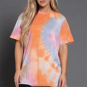 Camiseta de Verano 2025 de Alta Calidad para Mujer, Talla Grande, con Logotipo Personalizado, Impresión Digital, Informal, Tejida, 100% Algodón, Antiarrugas, Secado Rápido - Product Image 5