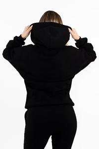 2025 nuevas sudaderas con capucha de gran tamaño de lana mezclada de algodón con estampado para mujer Digital Tops de invierno - Product Image 5