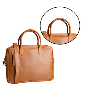 Maletín de Cuero Genuino Delgado y Suave para Portátil, Unisex, de Lujo, para Negocios, de 15 Pulgadas, Diseño Superior, Bolsos Personalizados - Product Image 5