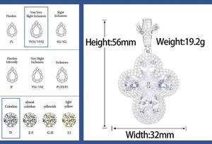 Pendentif Croix Chrétienne Glacée en Argent Sterling Solide 925 avec Pierre de Diamant Moissanite Collier Croix Ronde Nouveauté - Product Image 5