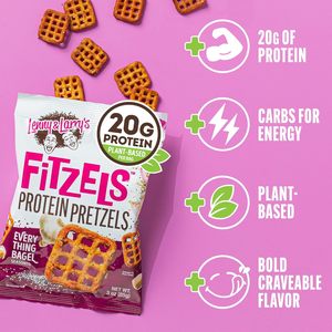 Lenny & Larry's FITZELS <b>Protein</b> Pretzels (Everything Bagel) 8 Individual Bags 3 oz Each - Product Image 5