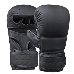 Gants de combat MMA en cuir véritable de haute qualité avec poignées, imperméables, respirants, logo personnalisé - Product Image 3