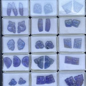 10mm 20mm tazanita azul Natural Flor de lujo tallado piedras preciosas sueltas para la fabricación de joyas última tendencia piedra Real Alibaba - Product Image 5