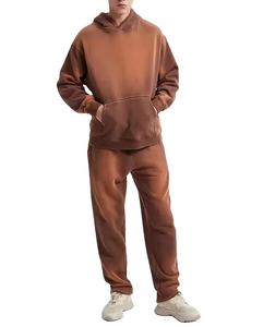 Survêtement en coton fabriqué directement en usine OEM, couleur personnalisée, pour homme, effet délavé, respirant et durable, modèle 2026 - Product Image 3