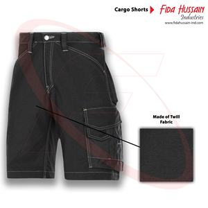 Pantalones cortos de carga para hombres en tela de sarga Pantalones cortos de trabajo de la mejor calidad Pantalones cortos de carga mecánicos de alta calidad para hombres - Product Image 3