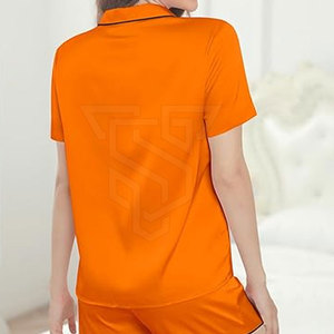 Traje de dormir de verano para mujer Nueva llegada Alta calidad 100% Algodón Transpirable Manga corta - Product Image 4