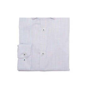 Camicia Elegante da Uomo Ryan Seacrest Distinction, Slim Fit, in Popeline Stampato, Taglia 15X34X35, Bianca, Antipiega, in Morbido Cotone - Product Image 2
