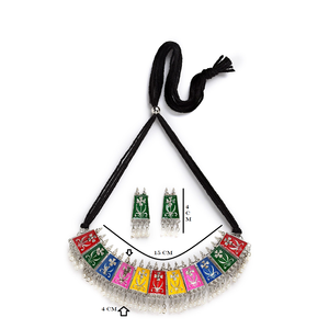 Meenakari Oxidised <b>Choker</b> for Party Wear - Product Image 4
