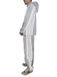 2026 Custom Oversize Sportwear Streetwear Casual Sweatsuit 3m Reflective <b>Jacket</b> and Jogger Set Windbreaker Nylon Tracksuit <b>Men</b> - Product Image 2