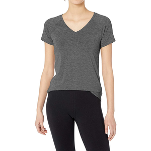 Camiseta Holgada de Gran Tamaño con Hombros Caídos, Ajustada, de Alta Calidad, de Algodón, con Logotipo Personalizado OEM, Informal y Corta para Mujer - Product Image 1