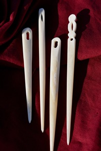 Aguja de Bordar de Cuerno de Búfalo, Aguja de Bordar Puntiaguda para Lana y Hilo, Accesorio de Costura Duradero para Tufting y Costura - Product Image 4