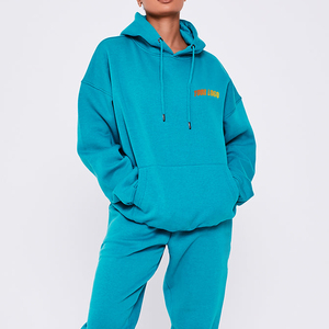 Conjuntos Deportivos Casuales de Lujo para Mujer, Personalizados, Gruesos, Holgados, 100% Algodón, Transpirables, Estilo Deportivo - Product Image 2