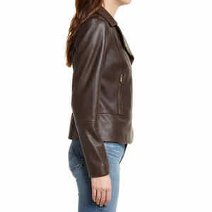 2025 Classic New Design High Quality Ladies <b>Women</b> Leather <b>Jacket</b> Casual Adult Wear for Winter - Product Image 3