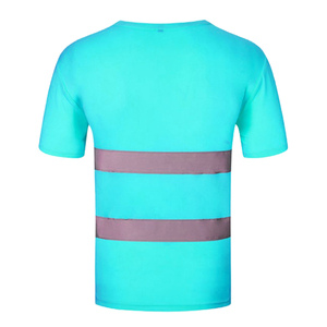 High Visibility Reflective Safety <b>Work</b> Shirt ANSI ISEA Certified <b>Waterproof</b> Breathable Polyester Construction Uniform Wholesale - Product Image 2