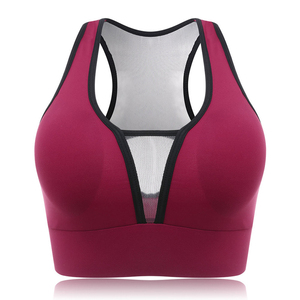 Soutien-gorge de sport à dos croisé pour femmes respirant une épaule Active Fitness Gym Wear grande taille en gros - Product Image 2