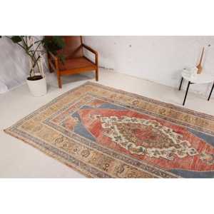 0.4x8.8 ft Vintage <b>Runner</b> Rug, Turkish <b>Red</b> Ombr Rug - Product Image 3