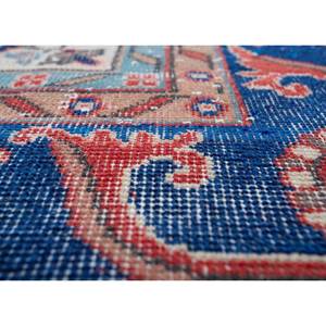 Alfombra de Lana Anudada a Mano de Gran Tamaño, Diseño de Medallón Rojo y Naranja, para Sala de Estar, Pasillo Rectangular, Modelo Pae-2278 - Product Image 3