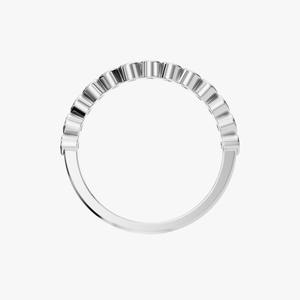 แหวนเพชรโมอิสซาไนต์ทรงกลม เงินแท้ 925 ของขวัญสำหรับเธอ - Product Image 2