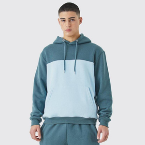 Venta al por mayor de alta calidad de talla grande Sudadera con capucha de lana para hombres logotipo personalizado bordado gimnasio Fitness chándal de gran tamaño de peso pesado sólido - Product Image 2