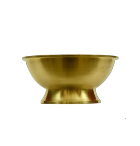 ถ้วยไอศกรีมสแตนเลสสำหรับโรงแรมและร้านอาหารชามไอศกรีมทำจากสเตนเลสพร้อมฐานทองเหลือง - Product Image 1