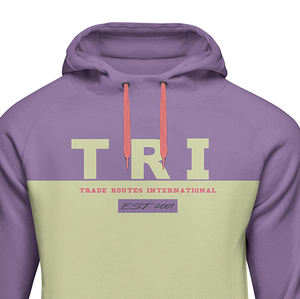 Hermosa Sudadera con capucha de lana bordada en dos tonos personalizada para hombre, moda de invierno ecológica de alta calidad, buen precio directo - Product Image 3