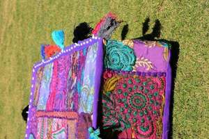 Funda de cojín cuadrada de algodón étnico hecha a mano, almohada de suelo de retazos, funda de cama para mascotas para decoración Interior, decoración de almohada étnica hecha a mano - Product Image 3