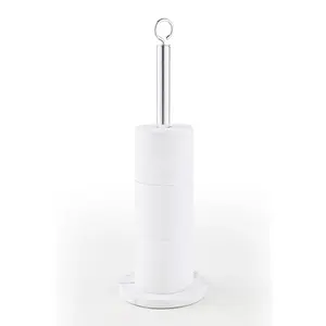 Soporte de papel higiénico de acero inoxidable montado en la pared, decoración elegante para el baño - Product Image 2