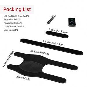 Mezans bantalan lutut terapi lampu merah aman 660nm 850nm perangkat terdaftar FDA untuk menghilangkan rasa sakit dan pemulihan - Product Image 5