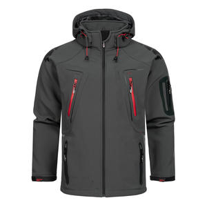 แจ็คเก็ตบุผ้าโพลีเอสเตอร์สำหรับผู้ชายเสื้อแจ็คเก็ตมีฮู้ดกันลมมีฮู้ดพร้อมโลโก้ตามสั่ง - Product Image 5