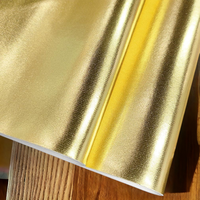 Vente en gros de feuilles de cuir véritable couleur or matière première cuir pleine fleur pour l'artisanat poids lourd pour la fabrication de bricolage
