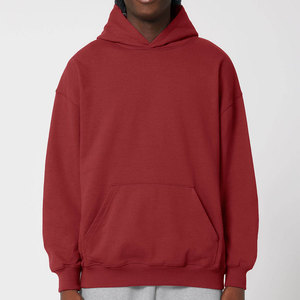 Custom Full Hoodies Men Puff Print High Quality Plain Rhinestone Soft Cotton Fleece Hoodie for Men - Product Image 3