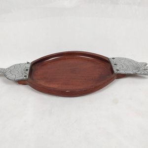 Bandeja de Madera de Acacia con Patas, Rectangular, Decorativa, para Servir en la Cocina y la Mesa del Comedor - Product Image 1