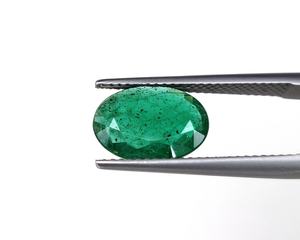 2,10 quilates calidad fina 100% Natural azulado verde zambiano Esmeralda corte ovalado mayo piedra colgante anillo hacer piedras preciosas sueltas - Product Image 2