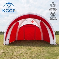 Tente médicale gonflable sur mesure en PVC robuste, abri d'urgence étanche à l'air, dôme gonflable rapide pour le sauvetage et les secours