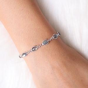 Pulsera de estilo bohemio de Plata de Ley 925 para mujer, pulsera de tenis de piedras preciosas labradorita hecha a mano, regalo de joyería clásica - Product Image 4