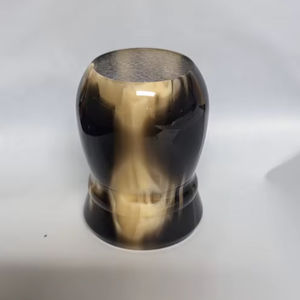 แปรงโกนหนวดรูปสัตว์ทำจากเขาควายเป็นมิตรกับสิ่งแวดล้อมด้ามจับสีธรรมชาติปรับแต่งได้สำหรับผู้ชาย - Product Image 1