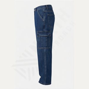 Jeans Baggy Respirants de Haute Qualité pour Hommes Nouvelle Mode Dernières Tendances Style Urbain Hip Hop Inspiré Pantalons en Denim en Gros - Product Image 3