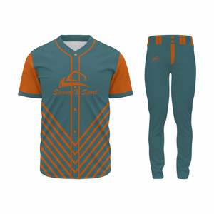 Uniformes de béisbol y sóftbol hechos a medida de alta calidad, estampados transpirables de talla grande para adultos disponibles para pedidos a granel - Product Image 1