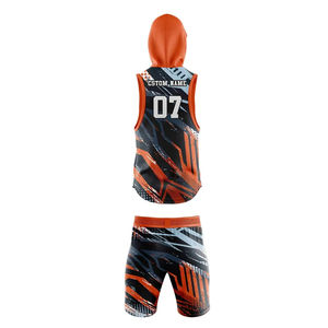 Men's Adult 7V7 Silk Screen Printed Football Uniform Sets Custom <b>Compression</b> Breathable Quick Dry 100% Polyester OEM - Product Image 2
