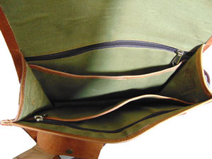 Sac de selle en cuir véritable pour femmes et filles Style indien 12 \ "Sac à main - Product Image 4