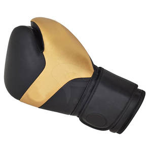 ถุงมือชกมวยคุณภาพดี ทนทาน รับสกรีนโลโก้ ถุงมือชกมวยสีดำและสีทอง - Product Image 2