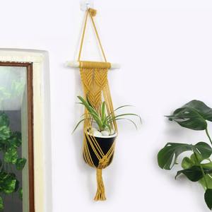 Vente en gros de porte-plante en macramé bohème d'Inde porte-pot en macramé personnalisé pour la décoration intérieure et l'application de jardin - Product Image 5