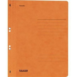 Dossier à œillets orange recyclé Falken DIN A4 250g/m² en carton Manila, nouveau design FALKEN orange - Product Image 1