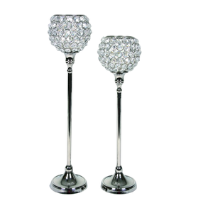 Offre Spéciale grand cristal bougie pilier fait à la main maison jardin décor pour les mariages éclairage décoration élégant pilier bougeoir - Product Image 1