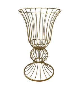 Haute qualité jardin décoration urne planteur Antique trophée forme Style classique jardin décoratif métal fil rouillé urne planteur - Product Image 6