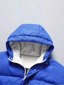 Chaqueta Casual de Alta Calidad para Hombre para Invierno, Chaqueta Acolchada de Alta Calidad con Cuello Alto y Cierre de Cremallera - Product Image 3