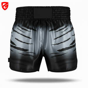 Shorts de boxe personnalisés pour hommes, coupe régulière, respirants, légers, taille élastique, séchage rapide, en satin - Product Image 4